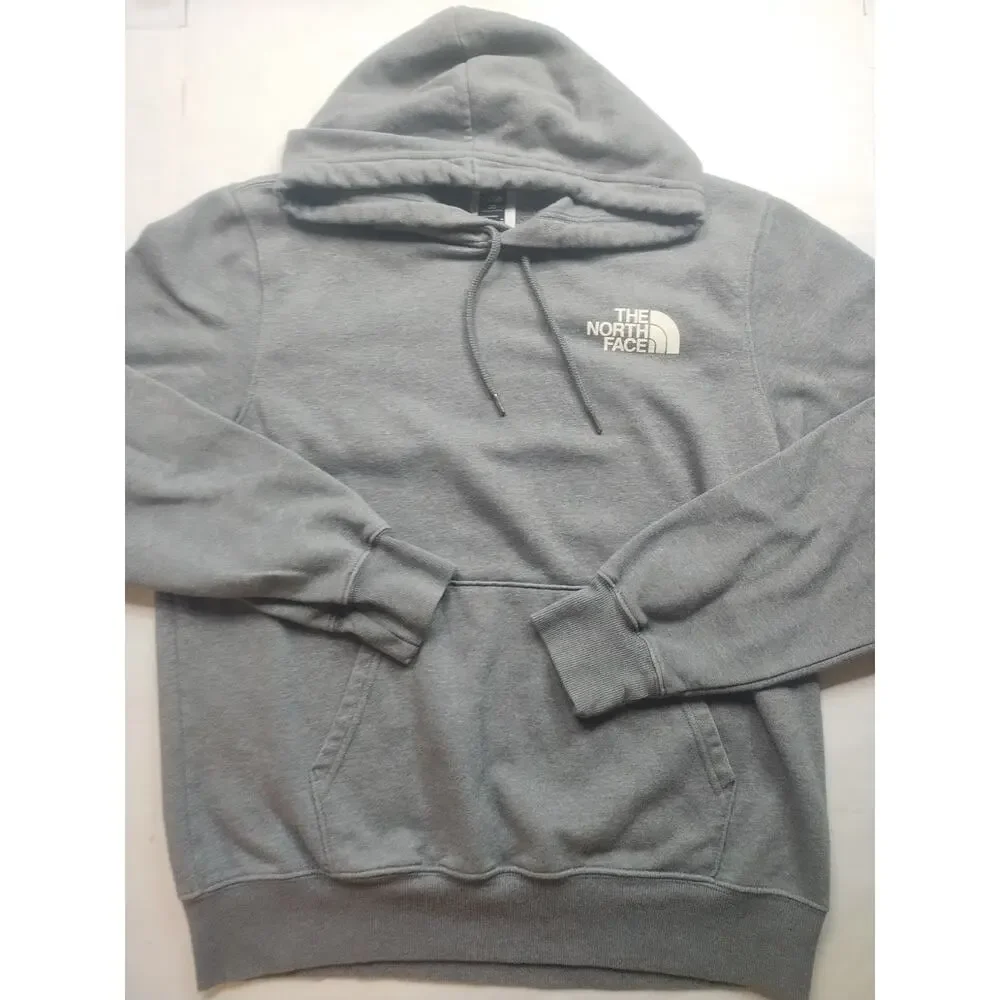 North Face Gray Pull Over Hoodie Men’s Size Medium